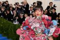 Risky but on point. Rihanna in Comme Des Garcons at the Met Gala.