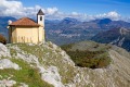 The Madonna del Socorso chapel on a hilltop near Maratea.