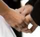 <i>Seven Year Switch US</i>. 



generic holding hands, outdoor, gown, hands, ceremony, bride, two people with others, ...