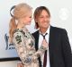 Nicole Kidman, left, and Keith Urban arrive at the 52nd annual Academy of Country Music Awards at the T-Mobile Arena on ...