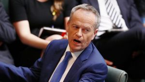 Opposition Leader Bill Shorten during question time on Thursday.