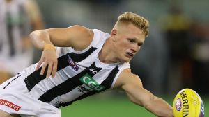 Adam Treloar has succumbed to injury for the match against the Giants.