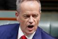 Opposition Leader Bill Shorten delivers his budget reply speech on Thursday night.