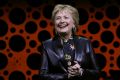 Former US Secretary of State Hillary Clinton delivers a keynote address during the 28th Annual Professional Business ...