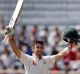 Glenn Maxwell celebrates his maiden Test century in Ranchi