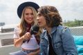 Friendly rivals: Anja Nissen and Isaiah Firebrace in Kiev ahead of Eurovision 2017.