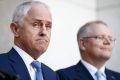 Retreat: Prime Minister Malcolm Turnbull and Treasurer Scott Morrison.