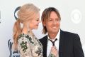 Nicole Kidman, left, and Keith Urban arrive at the 52nd annual Academy of Country Music Awards at the T-Mobile Arena on ...