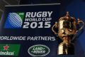 RWC TROPHY: The William Webb Ellis Cup presented to the winner of the Rugby World Cup tournament.