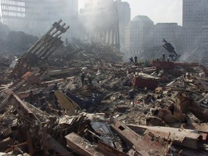 New York, NY, September 22, 2001 -- FEMA Urban Search and Rescue workers at the World Trade Center continue to search for victims of the terrorist attack.