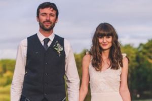 Rebecca Jamieson and her husband Ross on their wedding day this year. 