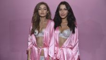 Sisters Gigi and Bella Hadid pose with perfectly prepped skin. 