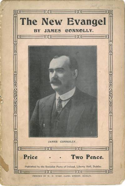 Front cover of The New Evangel, a pamphlet by James Connolly