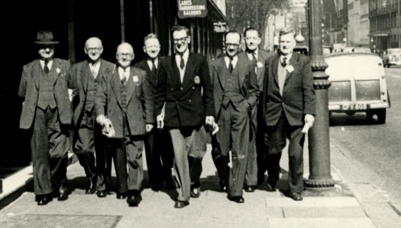 Weavers' delegation - Dole is fourth from right