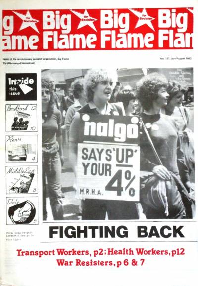 Front cover of Big Flame No 107, Jul/Aug 1982