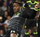 Michy Batshuayi scores the goal that secured the title for Chelsea.