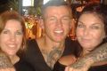 Schapelle Corby (right) with sister Mercedes and Todd Carney after her release from jail.