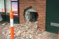 Brazen thieves created left this gaping hole at a newsagency in Warrandyte. 