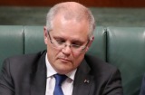 Treasurer Scott Morrison, Minister Julie Bishop and Minister Peter Dutton during question time.