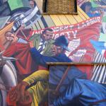 Battle of Cable Street mural detail.