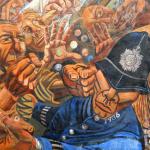 Battle of Cable Street mural detail.