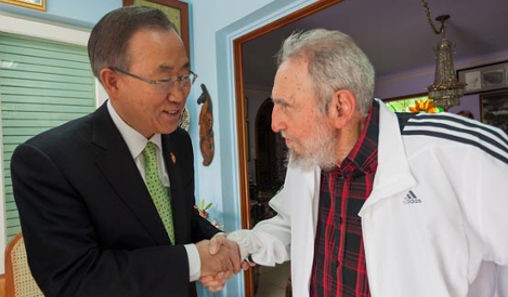 Fidel Ban Ki-moon