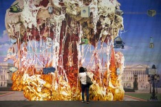 "Capitol Viscera Applicances mural" (2011) by US artist Jim Shaw, represented by the galleries Blum and Poe (Los ...