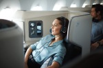 <b>On board Cathay Pacific Airbus A350:</b> Bussiness class on Cathay's new A350.