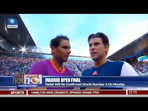 News@10: Nadal Defeats Thiem 7 - 6 6 - 4 14/05/17 Pt. 4