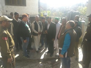 MLC Vibodh Inspecting Various Works in Rajouri