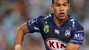 The power of Sunday sport: Will Hopoate has relented to the Bulldogs request.