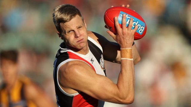 Tasmanian Nick Riewoldt in action.