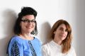 Playwright Alana Valentine (left) and writer Mireille Juchau will receive $100,000 and spend a year based at the Charles ...