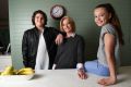 Juanita Phillips at home with her children Marcus and Mischa. 