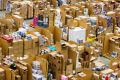 An Amazon fulfilment centre in the US ahead of last year's Black Friday sales. 