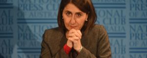 NSW Premier Gladys Berejiklian at the National Press Club in Sydney.