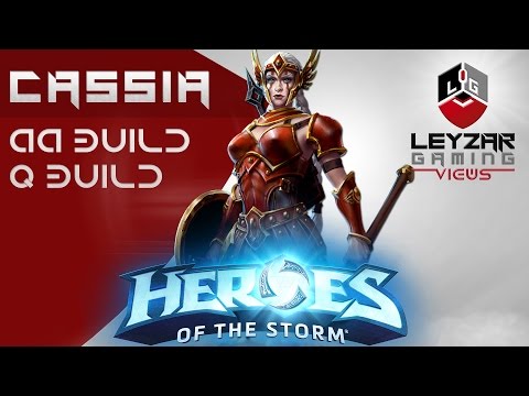 Heroes of the Storm (Gameplay) - Cassia Q and AA Builds (HotS Cassia Gameplay Quick Match)