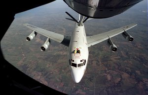 File -- The WC-135W Constant Phoenix aircraft (seen receiving an inflight refuel) collects particulate and gaseous debris from the accessible regions of the atmosphere in support of the Limited Nuclear Test Ban Treaty of 1963.