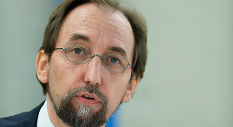  El Alto Comisionado de las Naciones Unidas para los Derechos Humanos, Zeid Ra'ad Al Hussein.