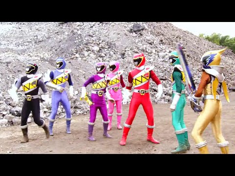 Power Ranger Dino Super Charge | Los rangers se reunen y luchan contra Snide e Iceage - Capitulo 1