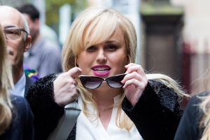 Rebel Wilson leaving a Melbourne court on Friday.