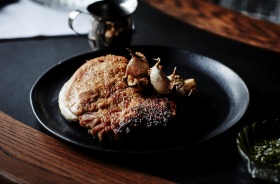 Embla Wine Bar's trademark dish, organic, free-range chicken with simple seasoning that tastes like chicken used to.