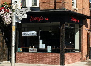 Dooney's Cafe, bricks-and-mortar version