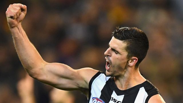 Scott Pendlebury of the Magpies 