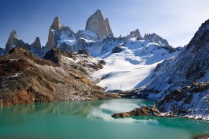 Patagonian wonders: Monte Fitz Roy, Glacier de los Tres, and Laguna de los Tres.