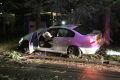 The fleeing men crashed into a tree in St Lucia.