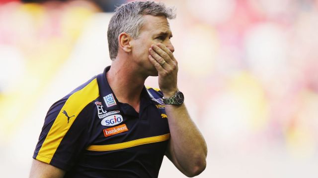 West Coast are only an 'average' side at the moment, says coach Adam Simpson.