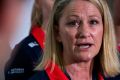  Melbourne Vixens Head Coach, Simone McKinnis,  . (Photo by Chris Hopkins/Fairfax Media)