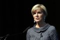 Foreign Minister Julie Bishop speaks at the opening of the Kimberley Process in Perth on May 1, where Chinese delegates ...