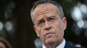 Opposition Leader Bill Shorten addresses the media after his media visit to the Queanbeyan GP Super Clinic, on Friday 12 ...